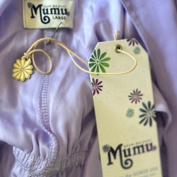 SHOW ME YOUR MUMU Kendall Sleeveless Plunge Back Maxi Dress Long Lavendar Large - Picture 4 of 8